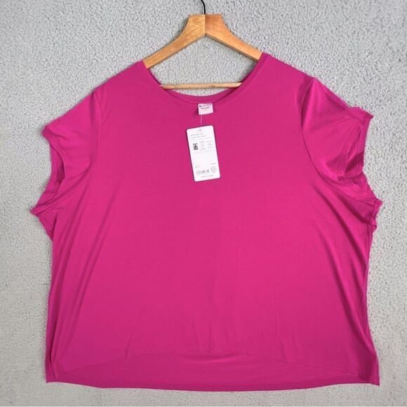 ATHLETA WOMENS NEW T SHIRT PURPLE/PINK SIZE 2X - Picture 1 of 10